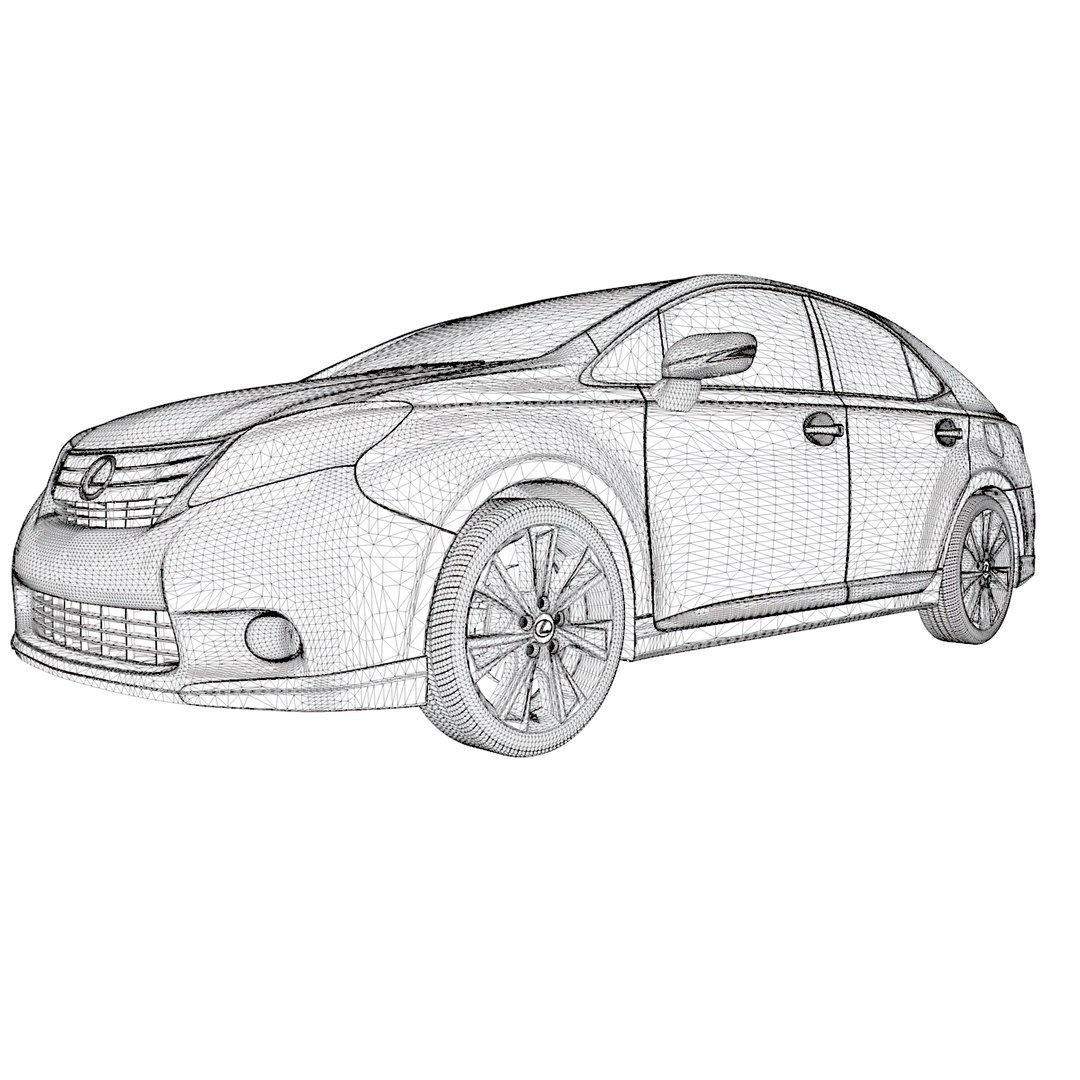 3D Lexus HS - 2010 - TurboSquid 2138565