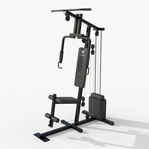 PBR Multifunctional Home Gym Station A 3D