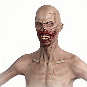 3D Game-Ready 3d character Zombie
