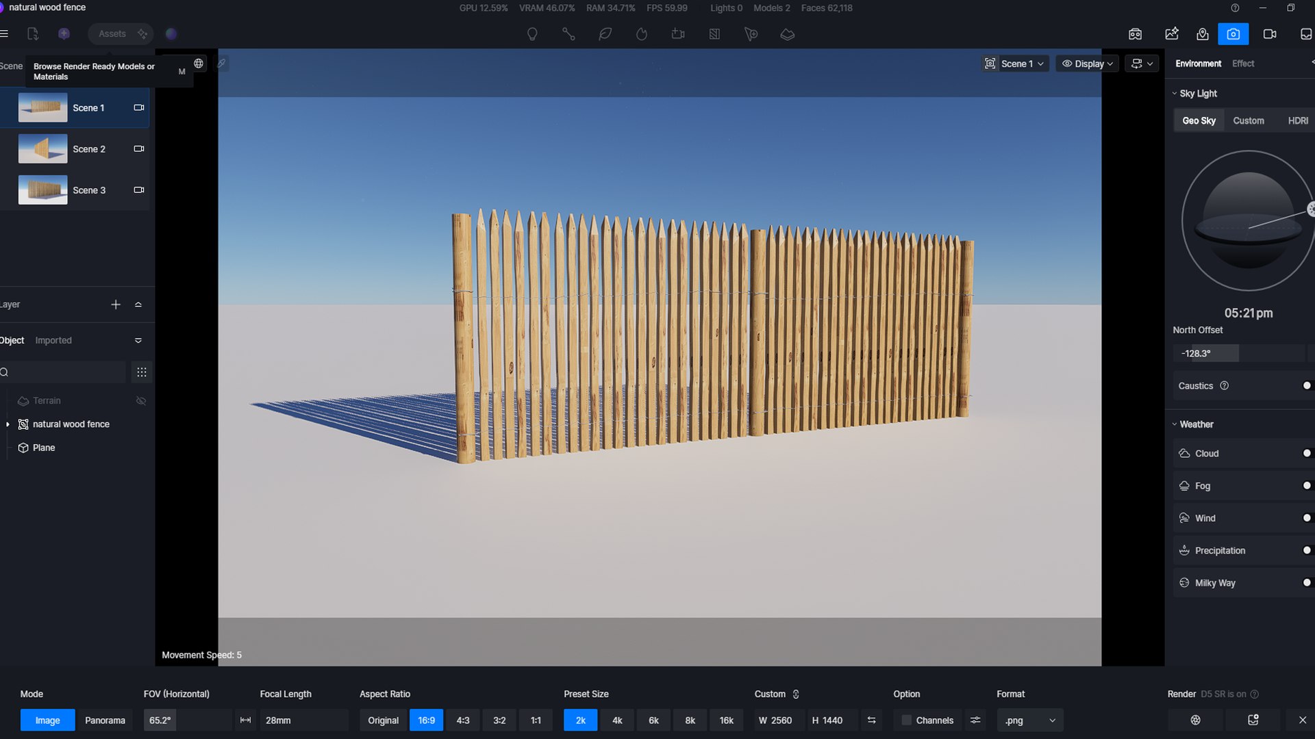 Natural Wood Fence Low Poly 3D Model 3D - TurboSquid 2550479