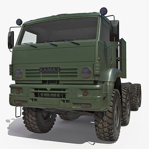 russian offroad truck kamaz 3D model