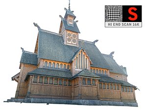 3D viking temple scan model