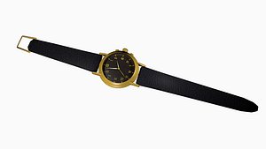 Golden watch - wristwatch