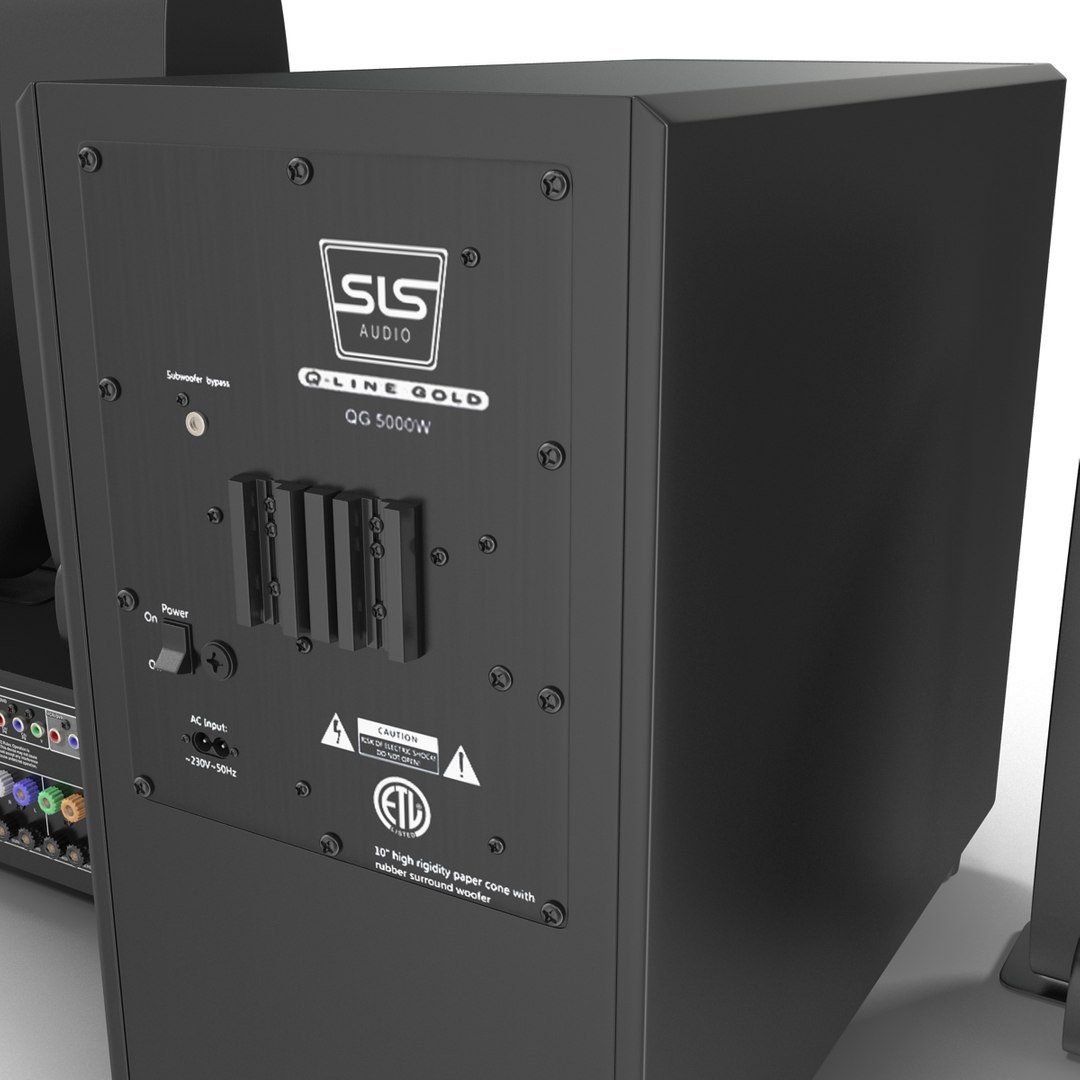 3d model surround home theater sls