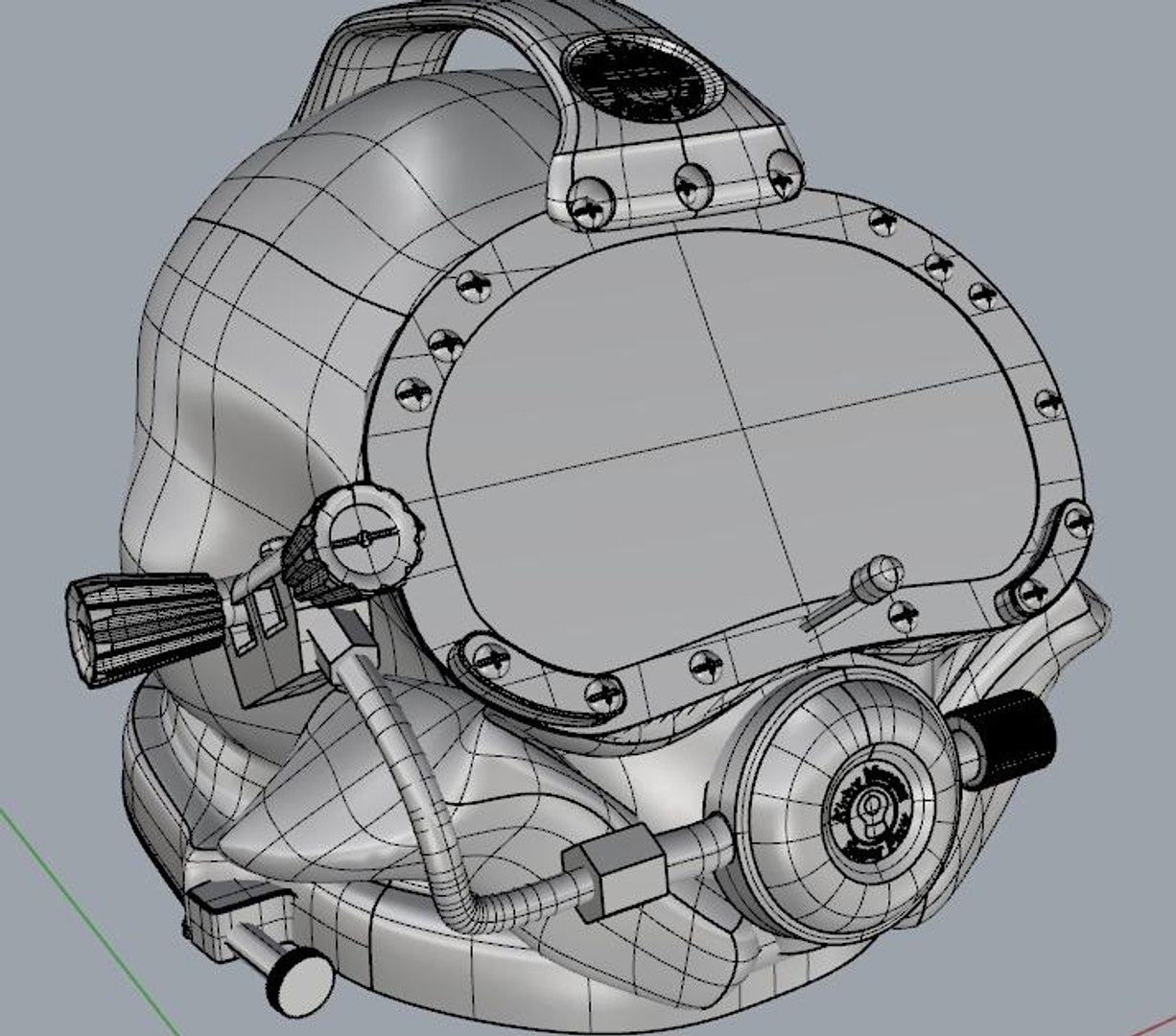 STL file Kirby Morgan Scuba Diving Helmet / Dive Helmet 🤿・3D printable  model to download・Cults