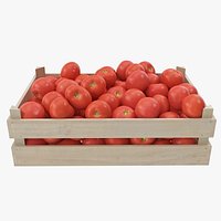 Tomatoes 03-04 Wooden Crate