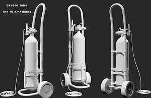 oxygen tank 3D model