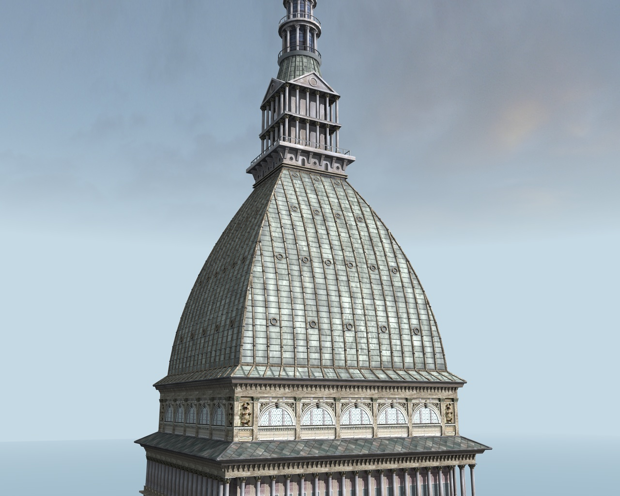 3d c4d mole antonelliana antonelli