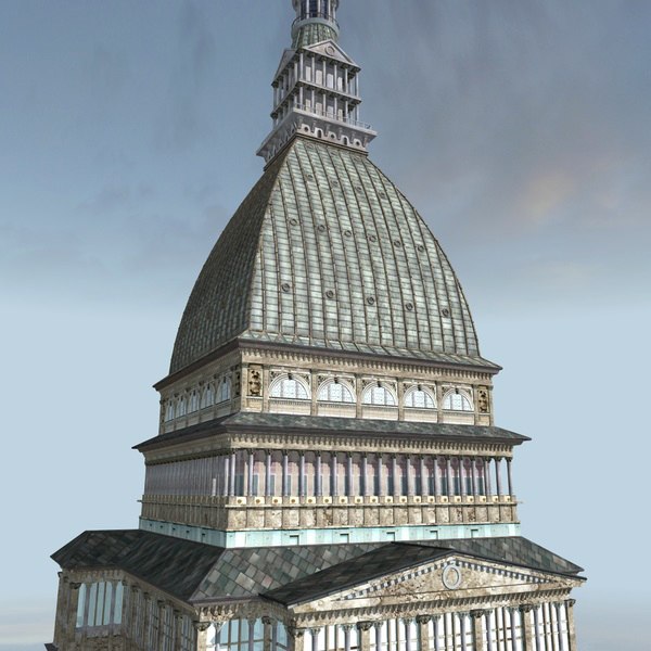 3d c4d mole antonelliana antonelli