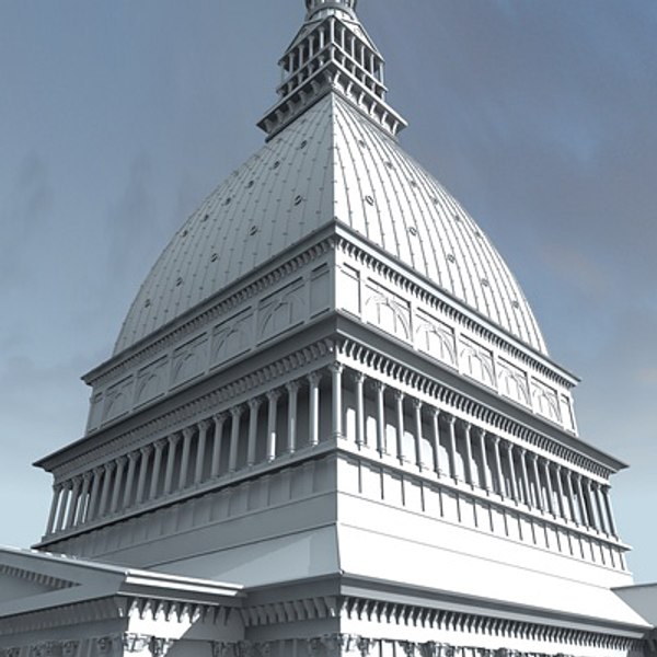 3d c4d mole antonelliana antonelli