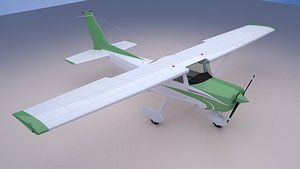 3D c152 instrument panel model