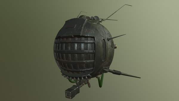 FALLOUT EYEBOT DROID low-poly PBR 3D 모델 - TurboSquid 1898726