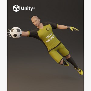 Football goal keeper game ready