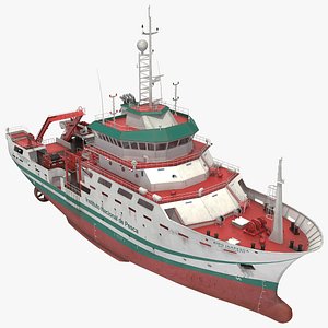 inapesca oceanographic research vessel 3D