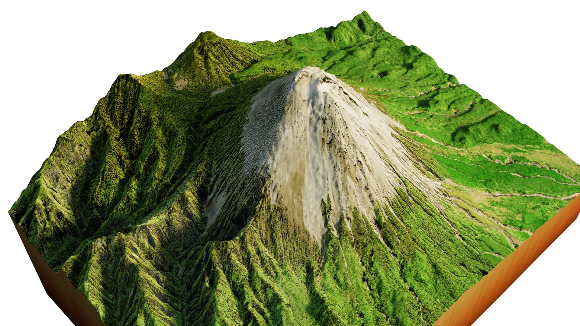 3D Mount Semeru 3d Model Terrain - TurboSquid 2084083