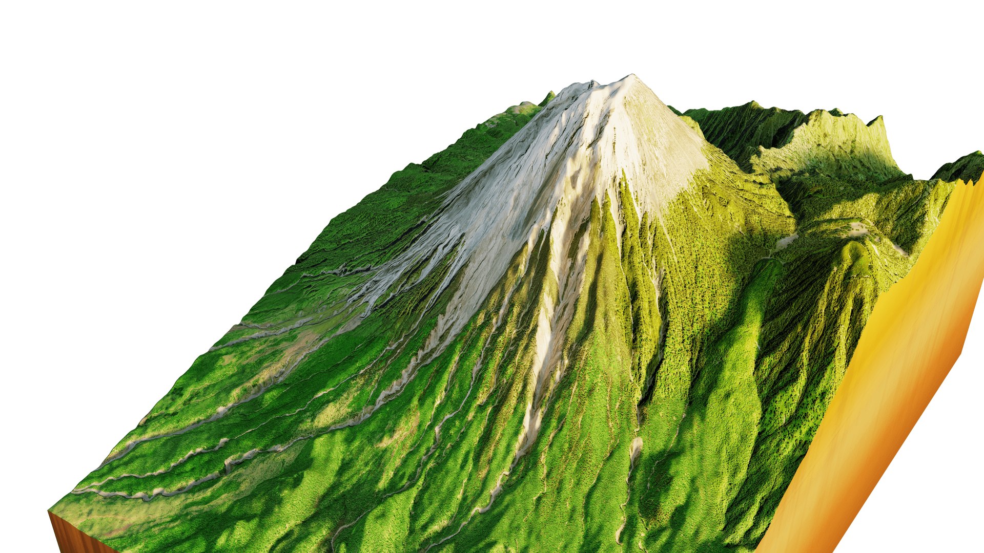 3D Mount Semeru 3d Model Terrain - TurboSquid 2084083
