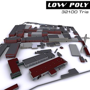 industrial site 3d model