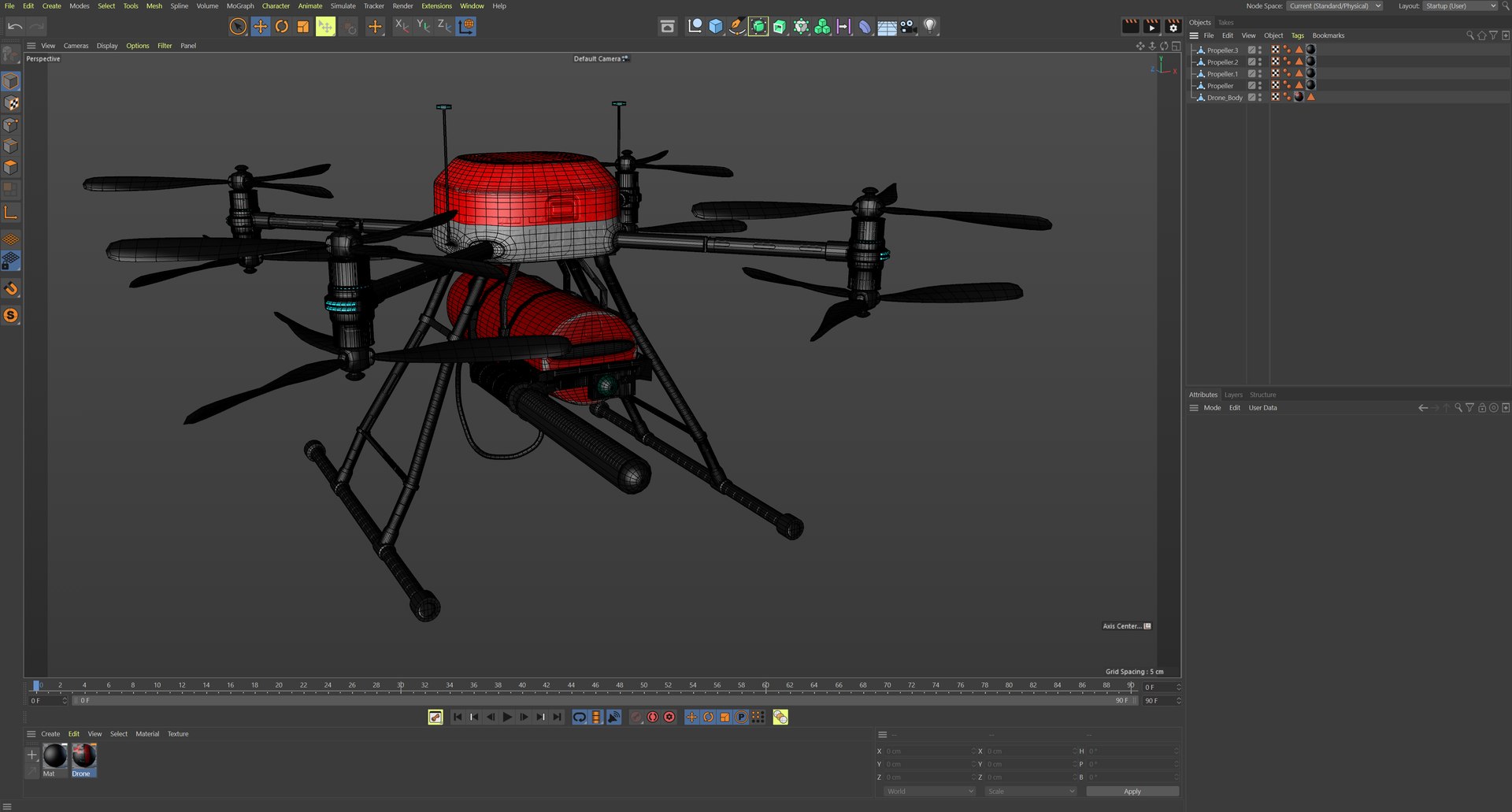 Fire Fighting Drone 3D Model - TurboSquid 2269890