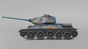 Photo Real T34 Tank 3D model