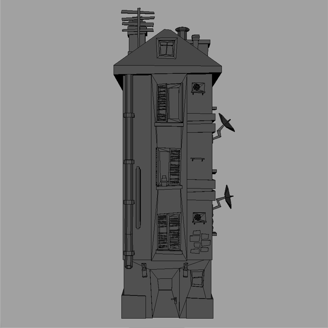 Street Buildings 04 Model - TurboSquid 1978049