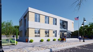 Commercial building 3D model