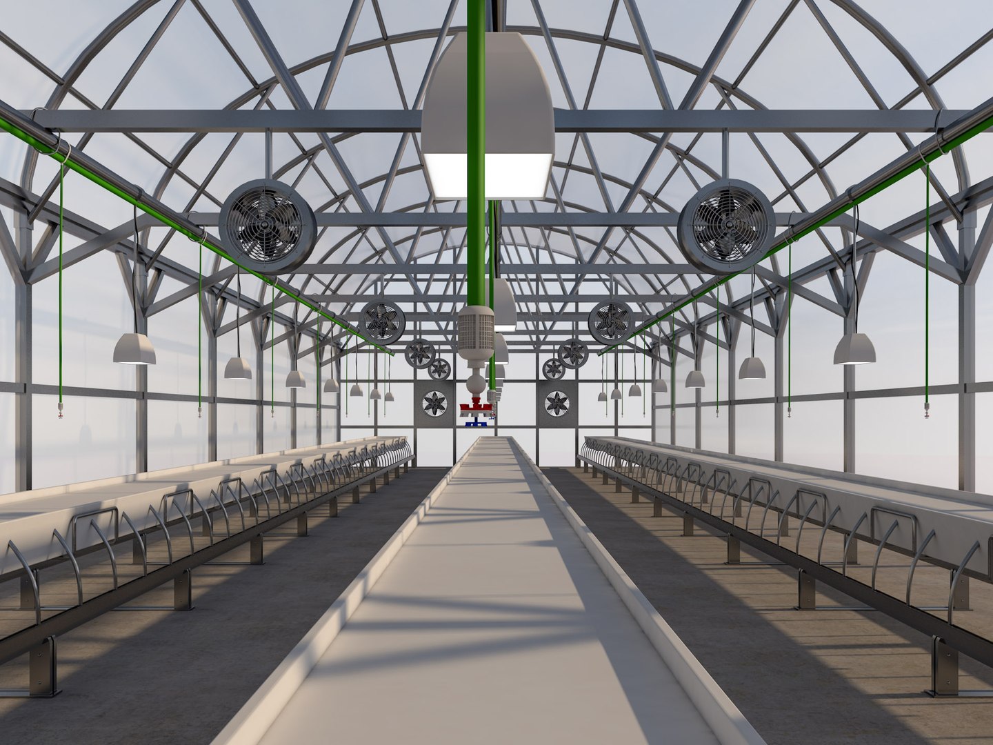 3D Greenhouse - TurboSquid 2120604