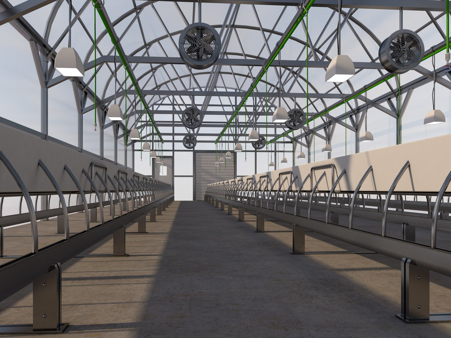 3D Greenhouse - TurboSquid 2120604