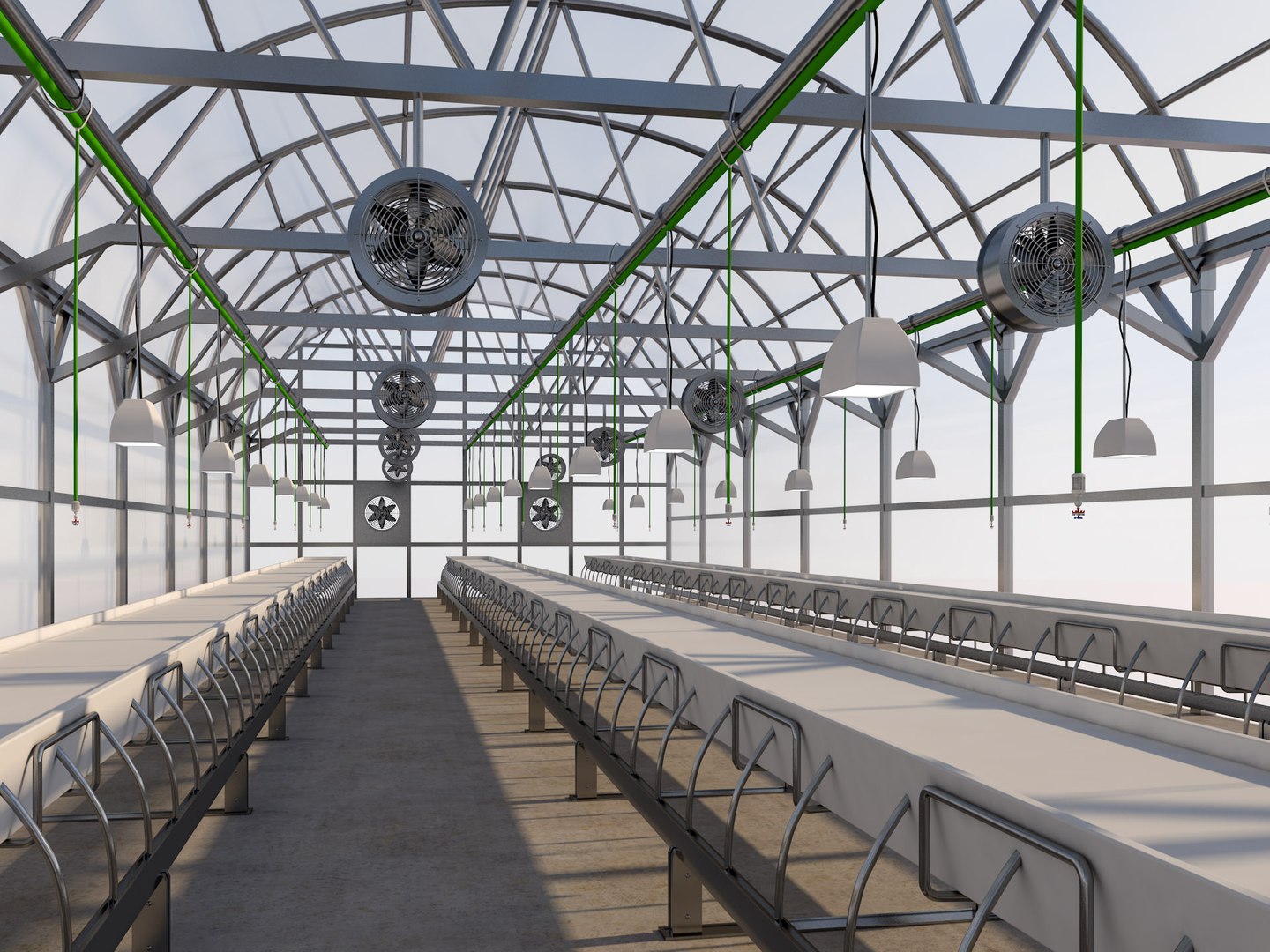 3D Greenhouse - TurboSquid 2120604