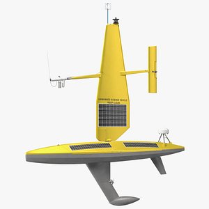 3D Uncrewed Surface Vehicle Rigged model