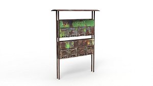 3D Mailbox Metal model
