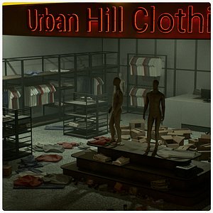 3D model Shops  Restaurant Environment