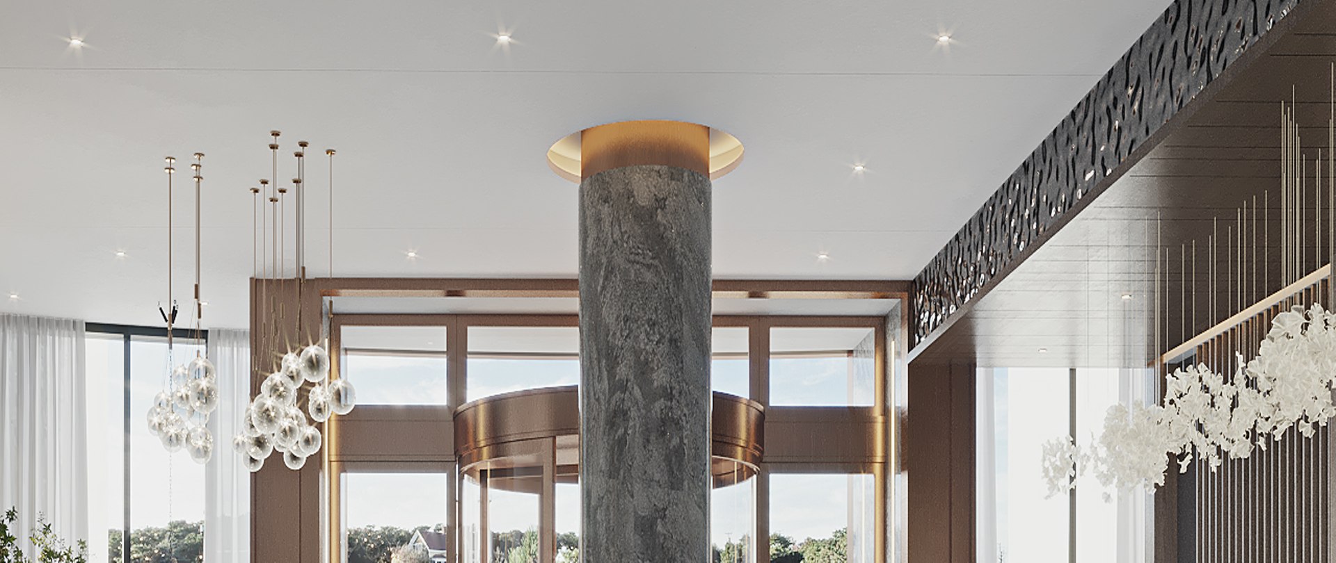 Modern Hotel Front Desk Lobby Model 3D model - TurboSquid 2067922