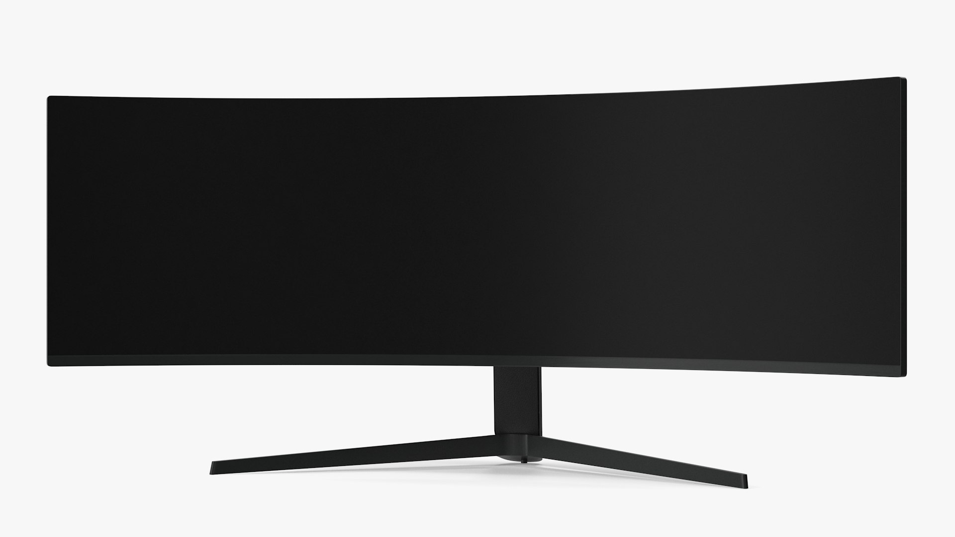 Ultrawide Curved Gaming Monitor OFF Rigged 3D model preview