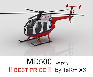 3d helicopter md-500