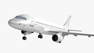 a319 generic white 3d 3ds