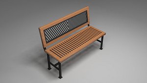 3D bench gardens parks