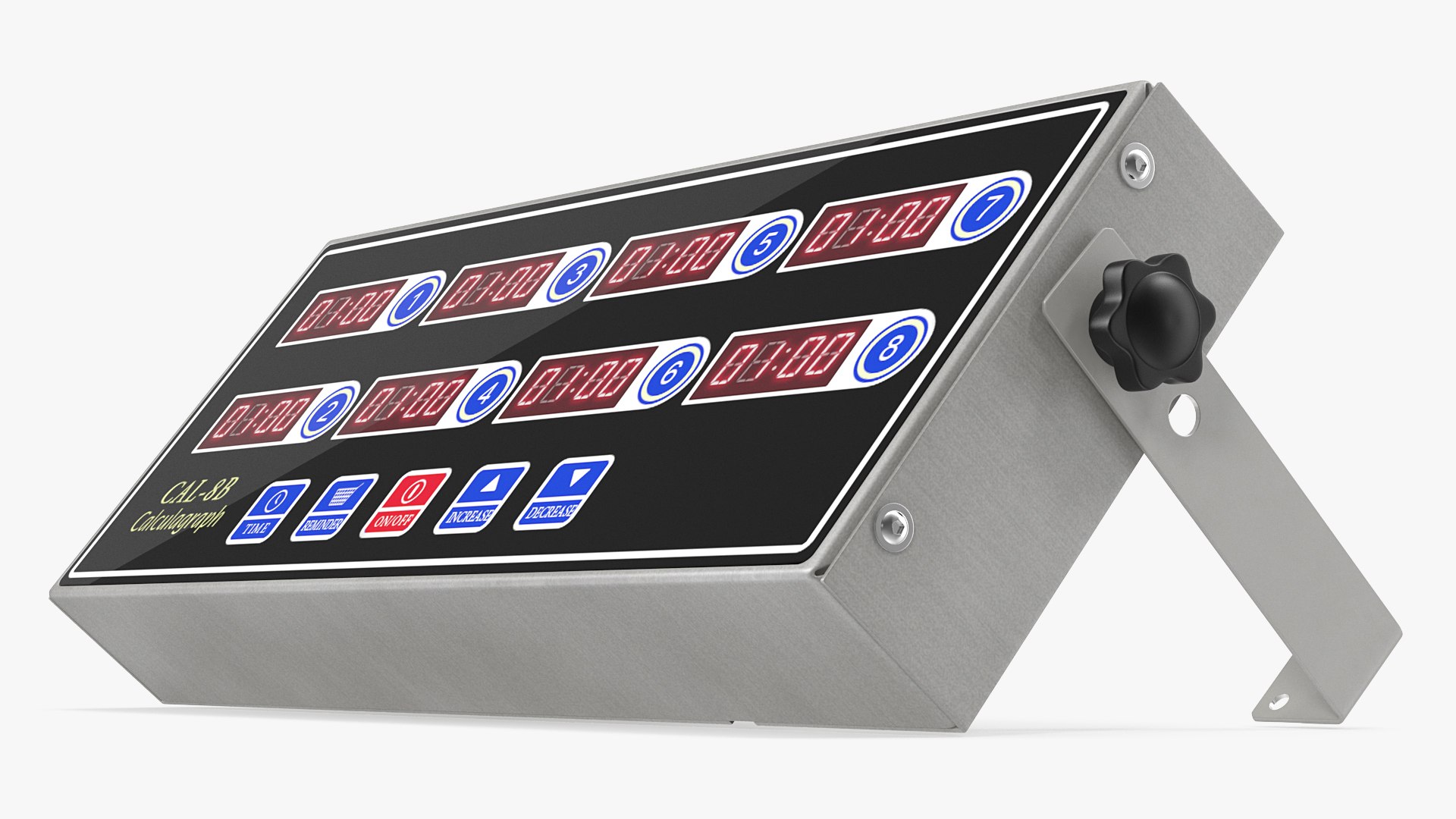 Digital 8 Channel Kitchen Timer 3D model preview