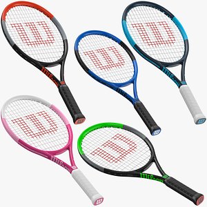 3D Tennis Racquet Collection