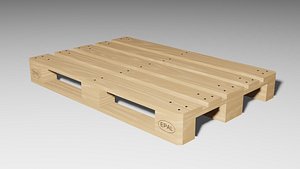 3D european pallet