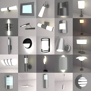 lamps lights 3d 3ds