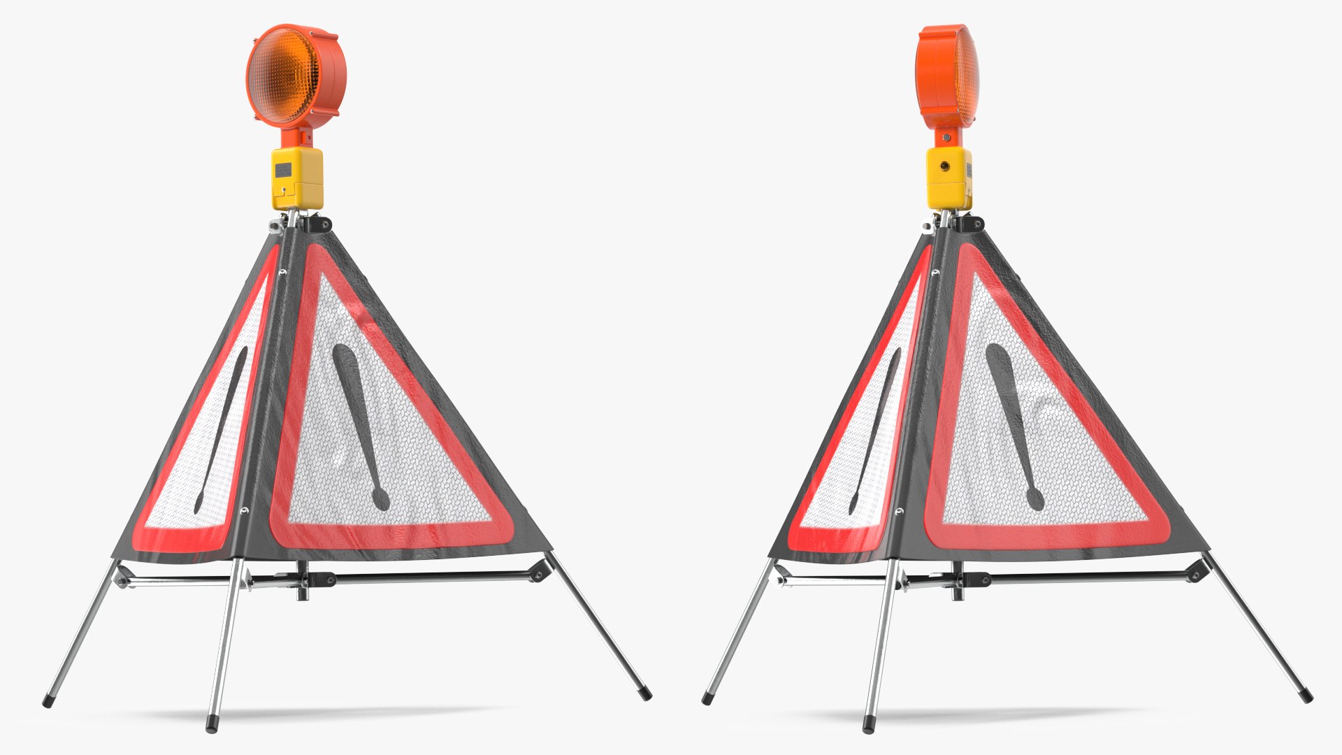 Foldable Traffic Warning Sign Other Danger Ahead 3D model preview