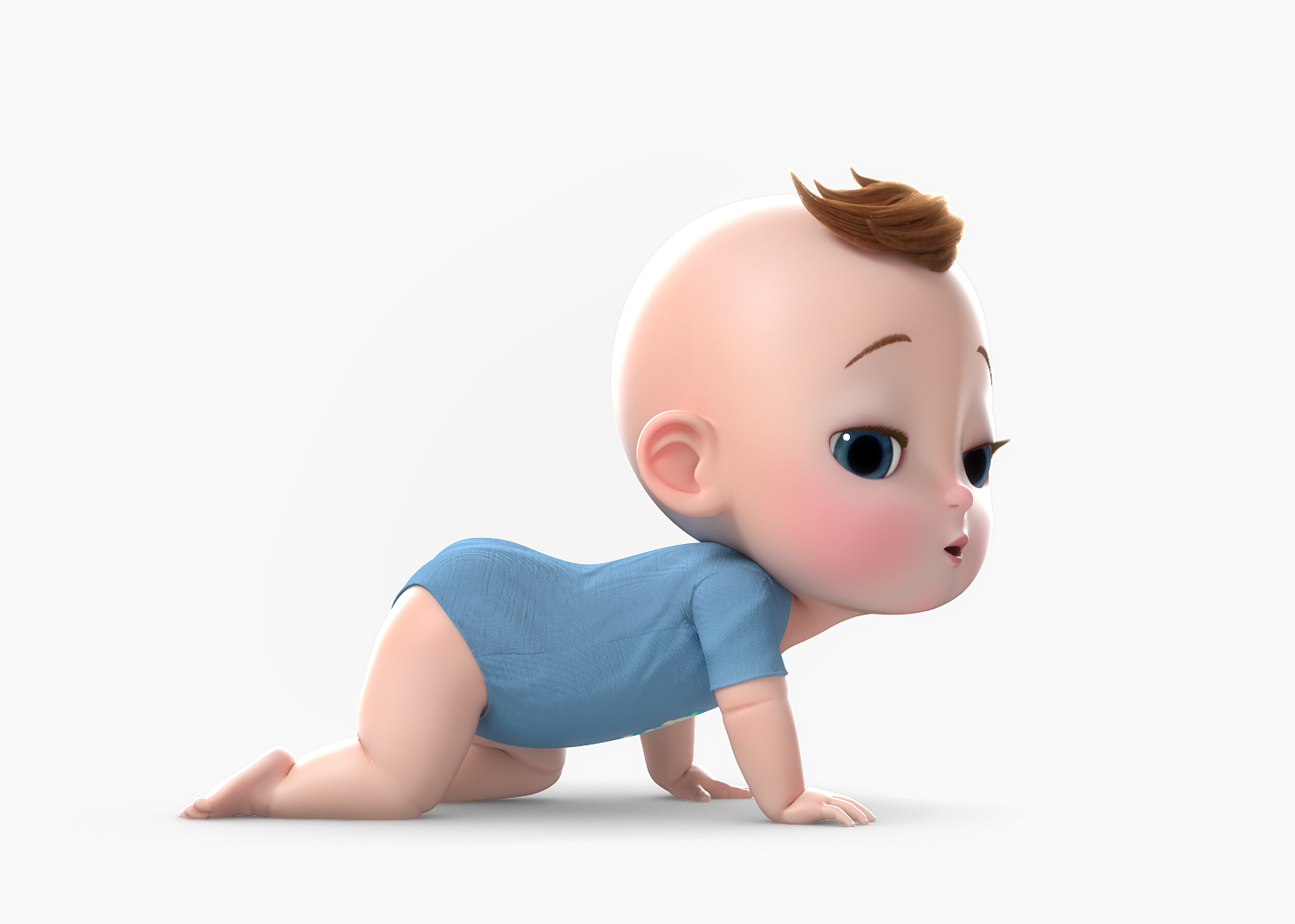 3D model cartoon baby girl boy - TurboSquid 1288896