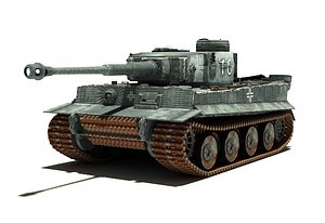 tank tiger pzvi ausfh1 3d model