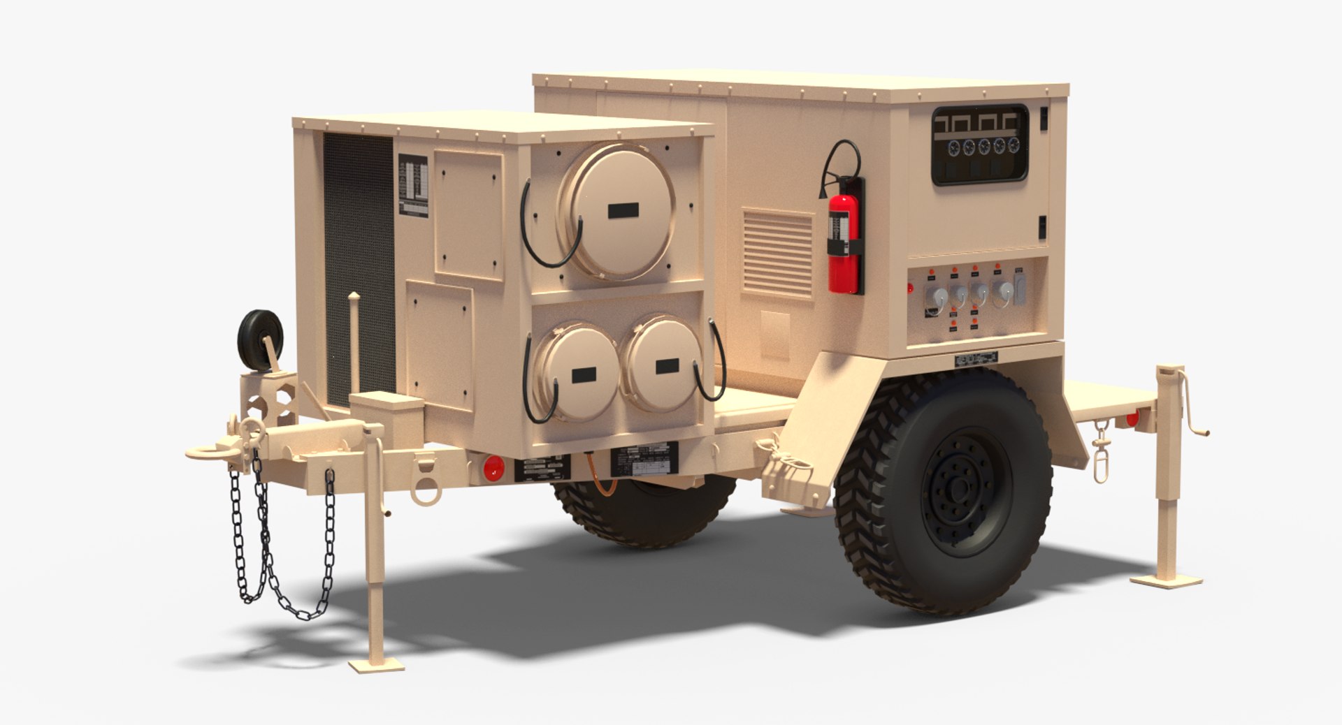 3D Military Power Generator Model - TurboSquid 1165634