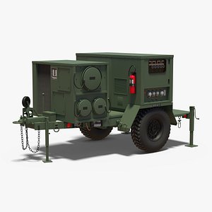 3D military power generator model