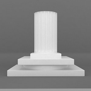 3d rectangular base printable pedestal