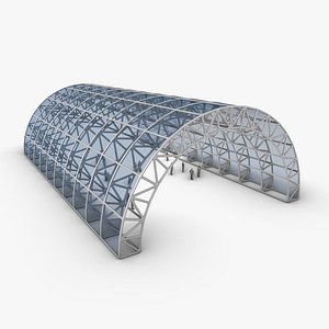 3D Truss Arches Tunnel model
