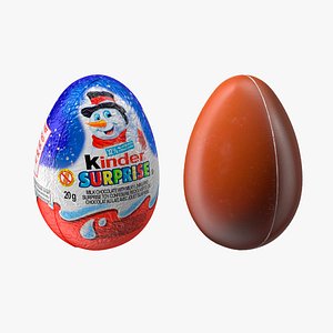 Kinder Surprise Chocolate Eggs Collection 3D
