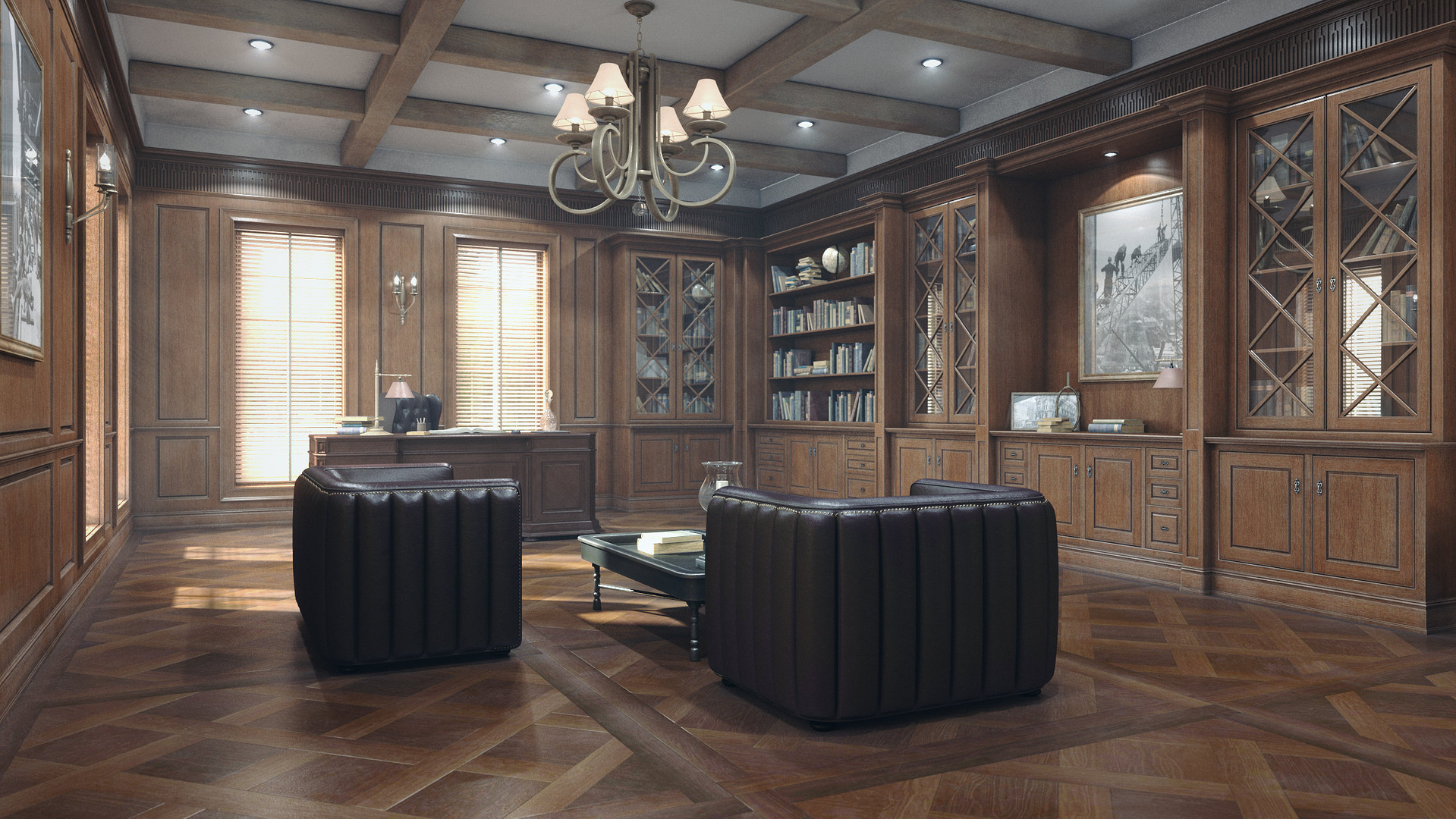 3D модель Классические текстуры PBR для домашнего офиса 8K - TurboSquid ...