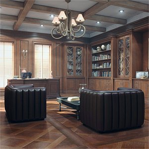 Classic Home Office 8K PBR Textures